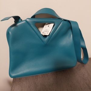 Bottega veneta teal tote